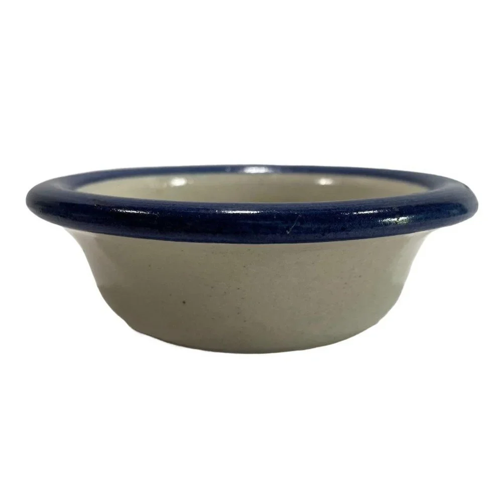 Brinker Pots Pottery Bowls Crock Cobalt‎ Blue Tulip